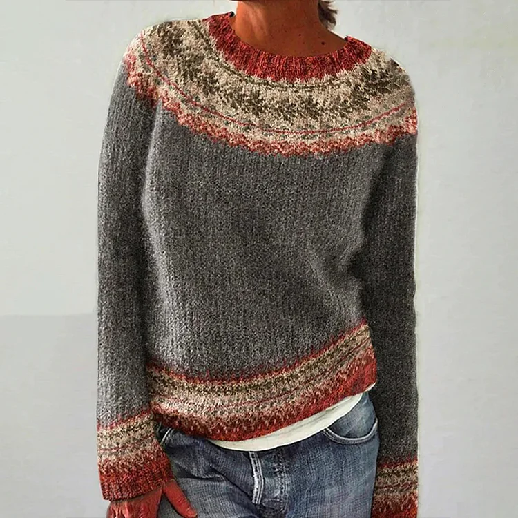 Ferna - Gemütlicher Vintage-Winterpullover